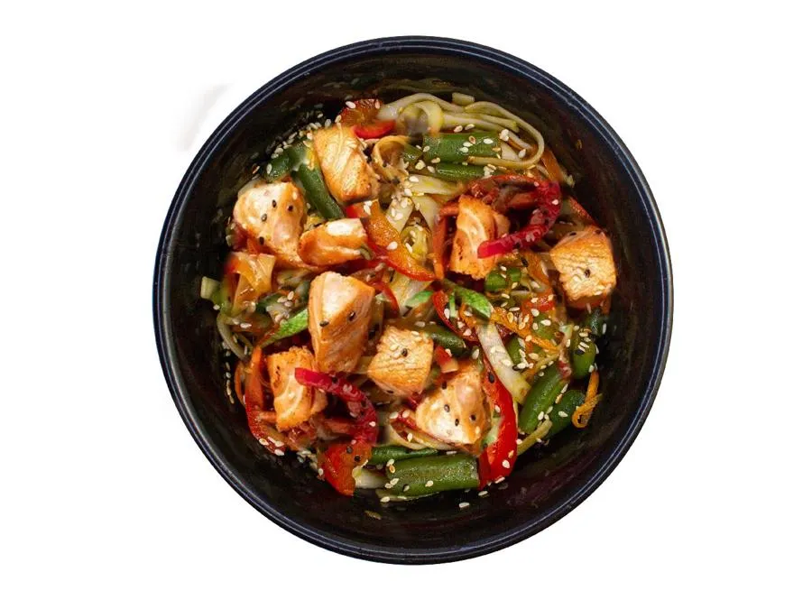 Удон с Лососем